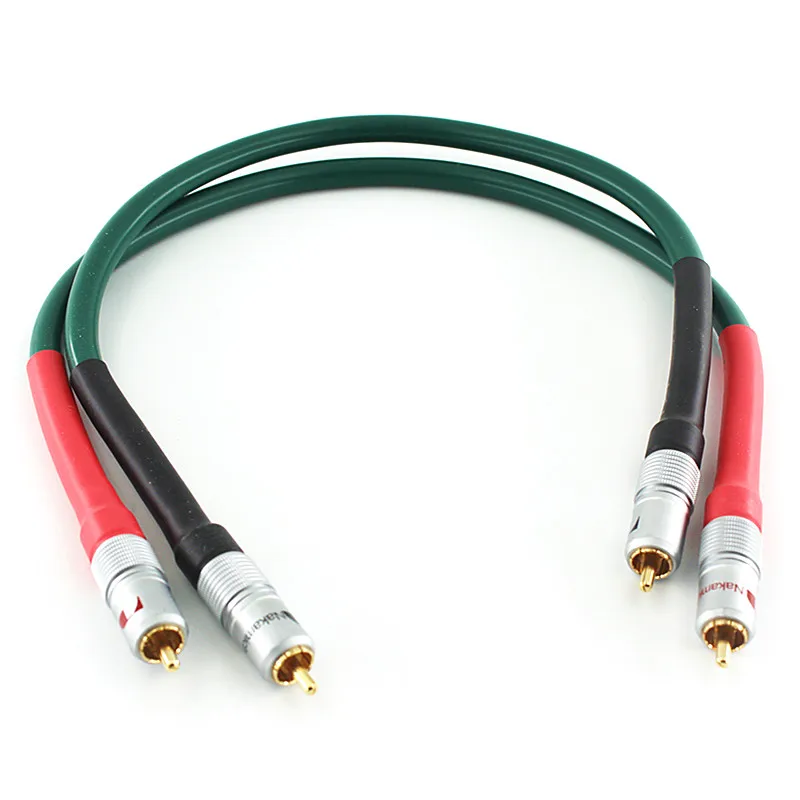 

Hifi Audio FA-220 7N OCC RCA plug RCA CD DVD player Speaker interconnect Nakamichi RCA interconnect Cable