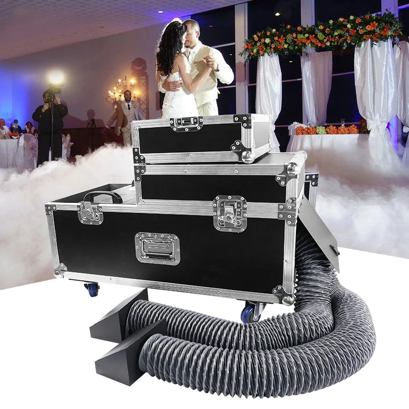 Stage Water Mist Smoke Machine 5000W Low Lying Fog Machine Effect Equipment DMX Remote Control for Wedding DJ Disco Dance Show 4