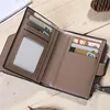 Men's Vertical Short Wallet Zipper Buckle Multi Functional Men's Credit Card Holder Casual Men's Wallet 2