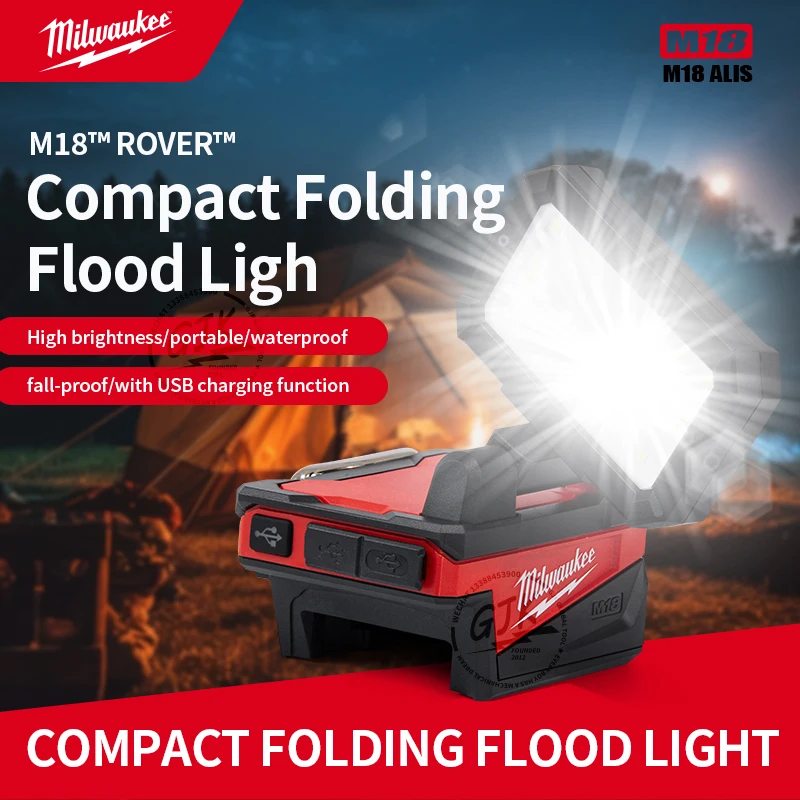 M18 Rover Milwaukee M18 ROVER Compact Folding Flood Light: Real-World Performance ...