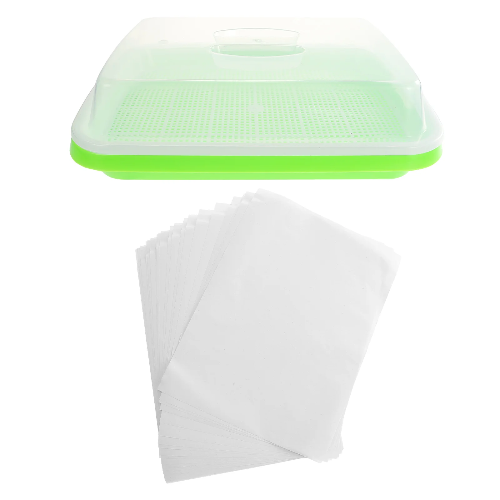 

Vegetables Seedling Tray Growing Microgreens Trays Garden Plant Planting Nursery Plastic