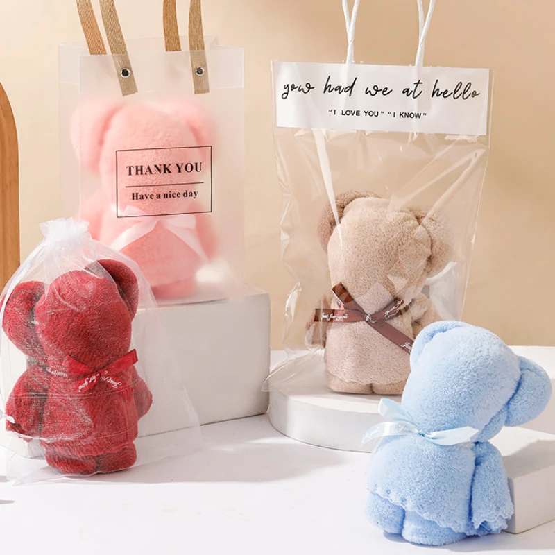 

Bear towel gift practical small gifts Mid-Autumn Festival custom gifts opening atmosphere activities creative gift.