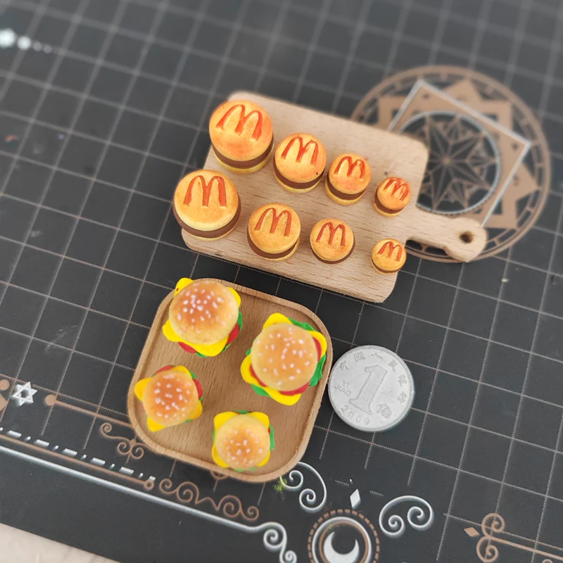 Mini moldes de silicona para hamburguesa de abeto, arcilla