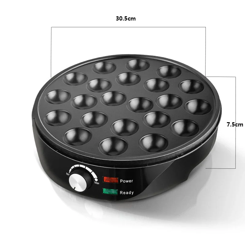 KC1151 Non-Stick Coating Plate Octopus Ball Machine Mini Home Takoyaki Machine Egg Aberdeen Baking Pan Cake Machine 220V 1000W 6