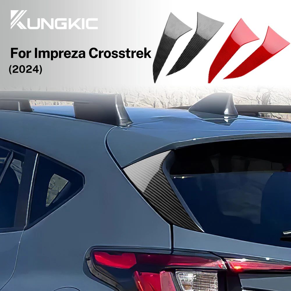 

Настоящая мягкая наклейка из углеродного волокна, полоса для заднего крыла автомобиля для Subaru Crosstrek 2024 Impreza 2024, аксессуары для отделки RHD LHD