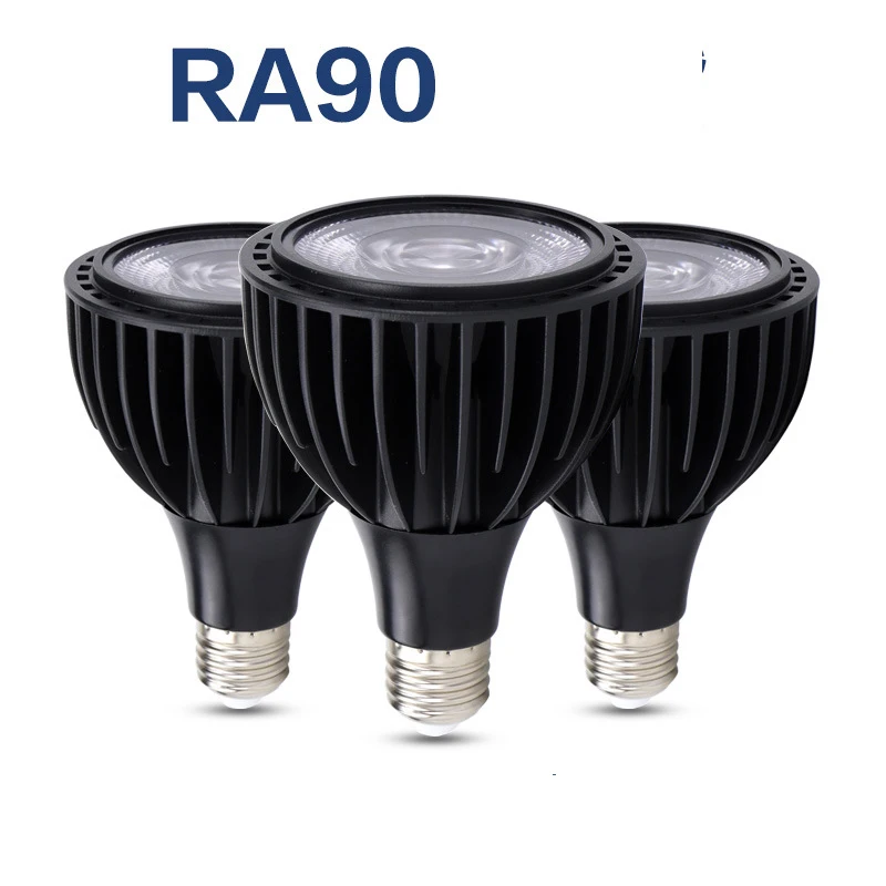 1pc RA90 RA97 LED PAR30 lampadina faretto E27 40W 3000K 4000K 6000K supermercato negozio di abbigliamento fresco negozio di alluminio Non stroboscopico