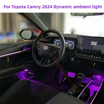 Toyota Camry 2024 2025 2026 64 Colour RGB LED Ambient Interior Light Kit with Dynamic Flow Effect, APP Control and Plug and Play Fitment