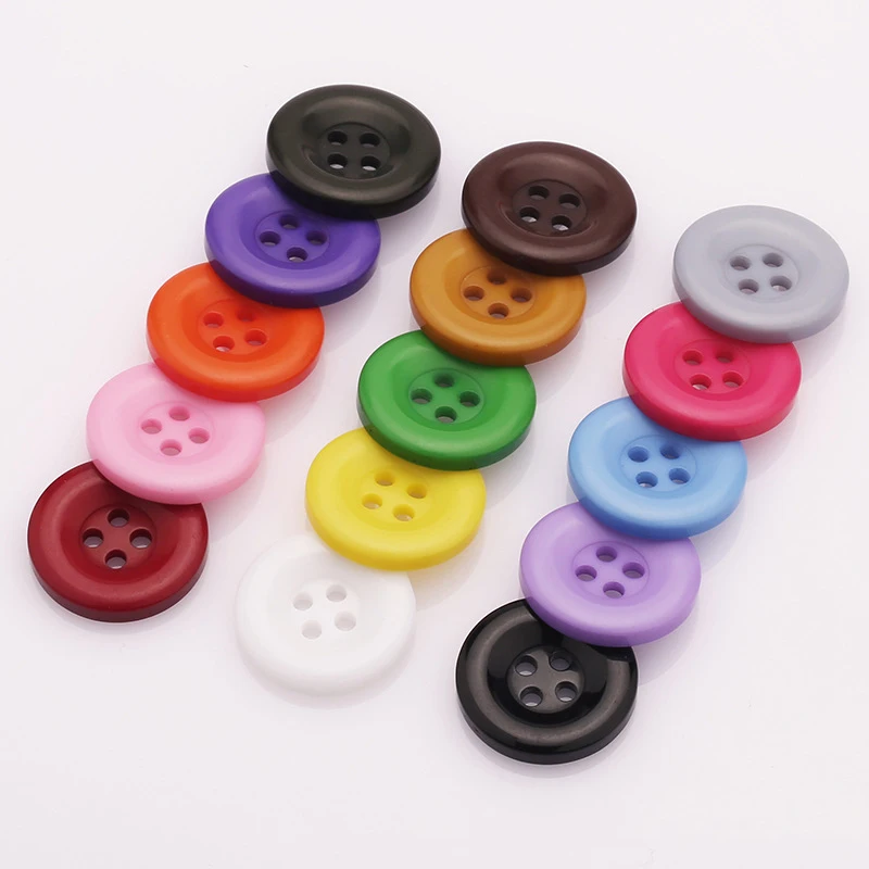 10-50PCs Large Round Resin Sewing Buttons Scrapbooking Solid Color for DIY  Clothes Dolls Crafts Garment Sweater Coat Accessories