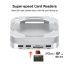 Qwiizlab Aluminum Stand Hub with NVMe SSD Enclosure for Mac mini M4/M4 Pro 2024, Card Readers 312MB/s, 2x USB-A 10Gbps, USB 2.0 4