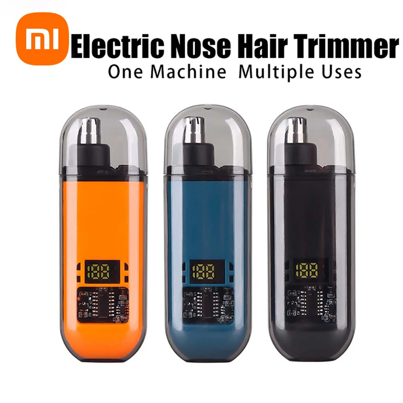 Xiaomi Nose Hair Trimmer Portable Electric USB charging Nose Ears Hair Eyebrow Trimmer for Men Rechargeable Painless Clipper