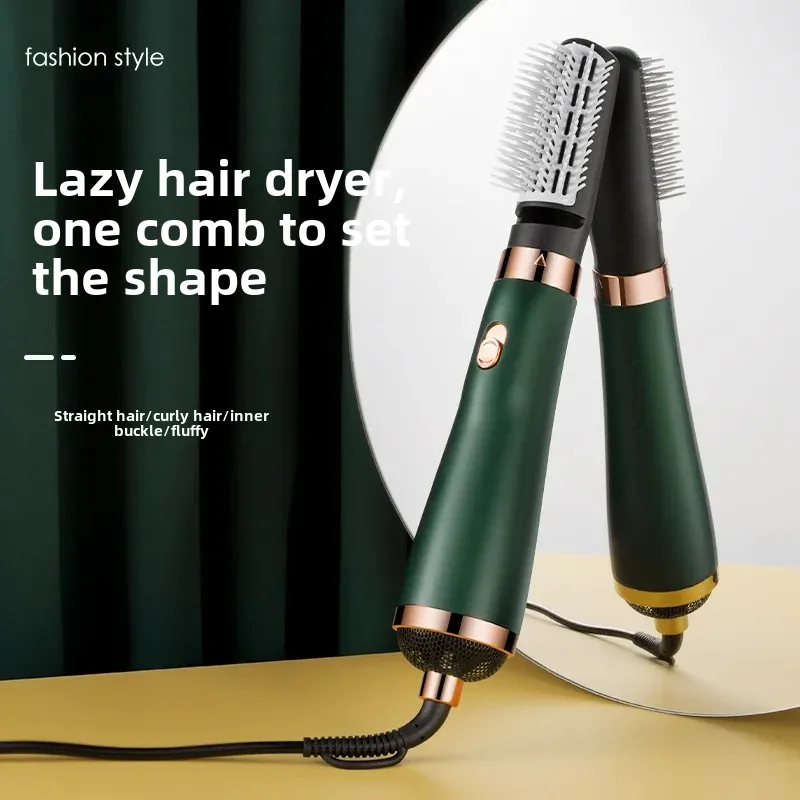 Multi-Functional Hot Wind Comb Straightening Brush Curling Brush 110V Negative Ion Blow Dryer Blow Wind Machine From China