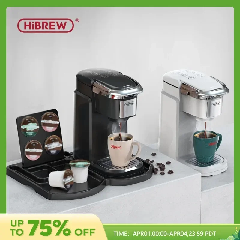 

Фильтр для кофемашины HiBREW, кофемашина для K-Cup, капсулы для зернового кофе, чайница, диспенсер для горячей воды, кофеварка с одним приводом