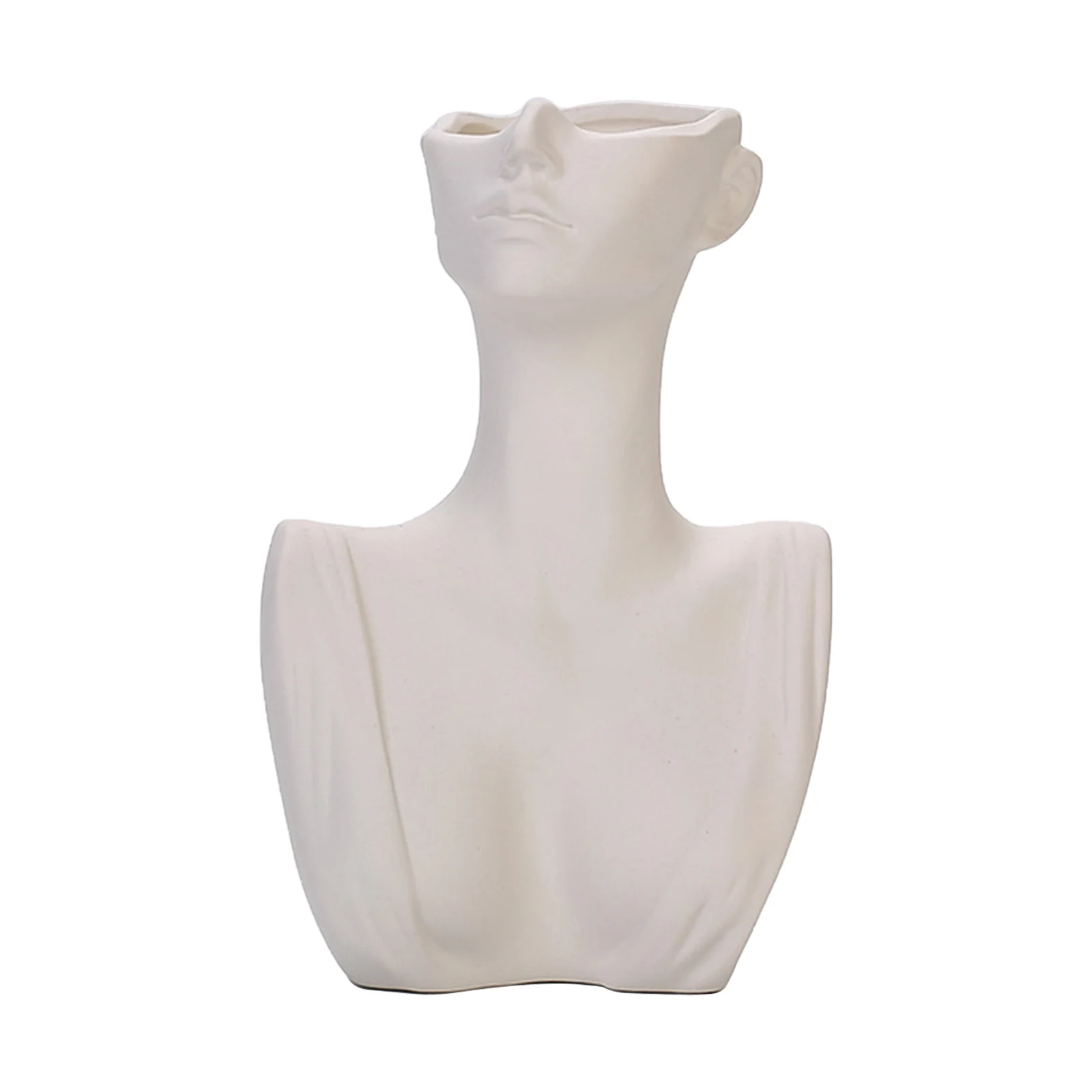 

Creative Human Body Ceramic Vase Decorative Ornament Office Living Room Bedroom Tabletop Art Decoration