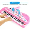 37 Key Electronic Keyboard Piano for Kids with Microphone Musical Instrument Toys Educational Toy Gift for Children Girl Boy 4