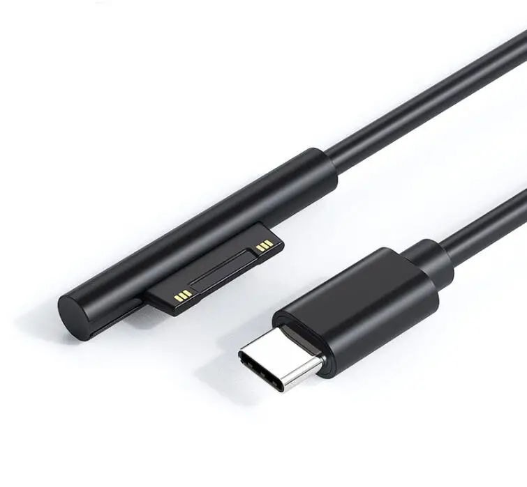 Surface Connect To Usb-C Cavo Di Ricarica 15V/3A, Compatibile Con Microsoft Surface Pro 7/6/5/4/3, Surface Laptop 3/2/1, Surface Go
