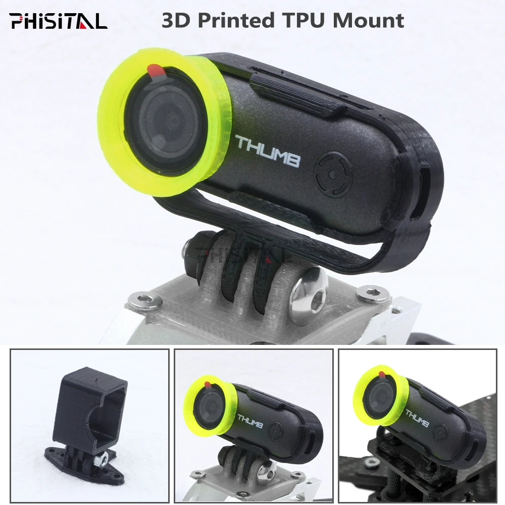 Racing Drone Camera Mount | Runcam Thumb Tpu Mount | Runcam Thumb 3d Mount  - 3d Mount - Aliexpress