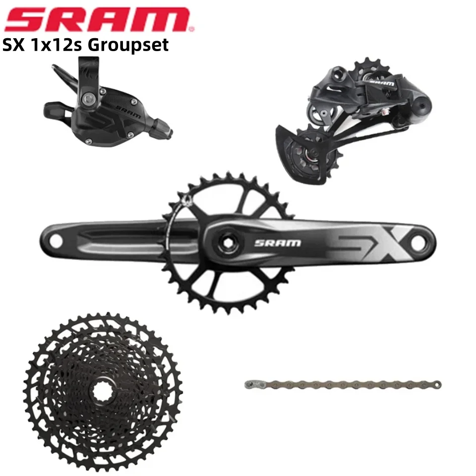 

SRAM SX EAGLE Groupset 1x12s Cassette 11-50T 12 Speed Kit DUB BB Trigger Shifter Derailleur Chain Crankset 1210 SX Cassette