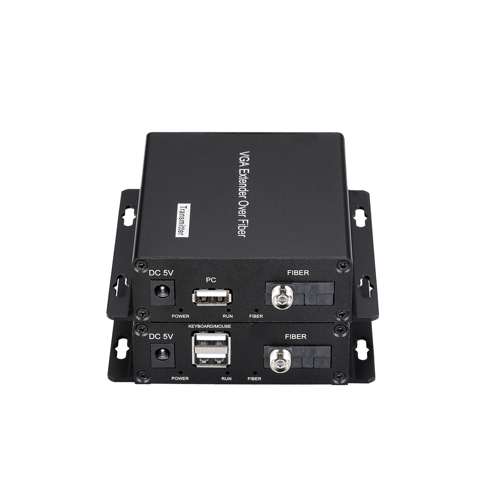 1 Channel Forward Audio ,1 Channel Reverse IR ,1 Channel KVM ,Single fiber Single mode VGA Extender Over Fiber