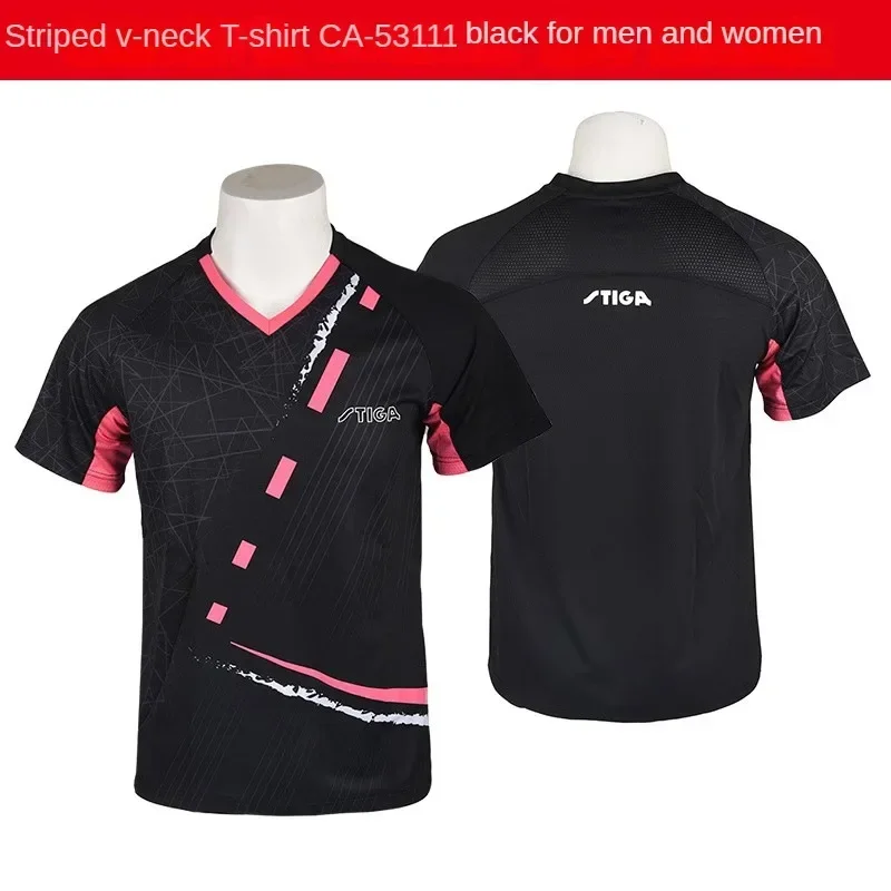 national team Sport jersey stiga Table tennis jersey men women t-shirts T shirt Badminton bottom quick dry top