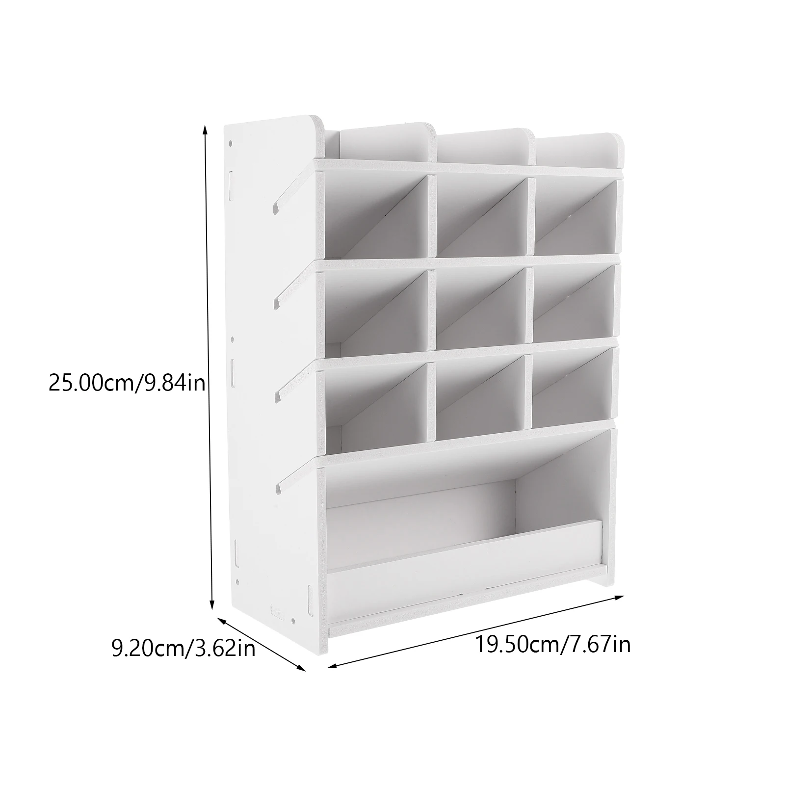 Desktop Storage Box Wood Office Stationery Organizer School Office Pen Stand Living Room Coffee Table Remote Control Organizer
