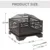 26 Inch Outdoor Wood Burning Fire Pit with Mesh Cover and Fire Poker Large Square Metal Fireplace Ideal for Patio Backyard Gard 2