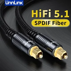 Premium SPDIF Optical Audio Cable - Digital Hi - Fi 5.1 Toslink Connector - 8m