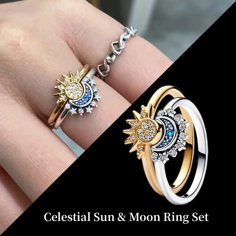 Sun And Pandora Bague Lune Moments 763585C01 Breloque Divisible
