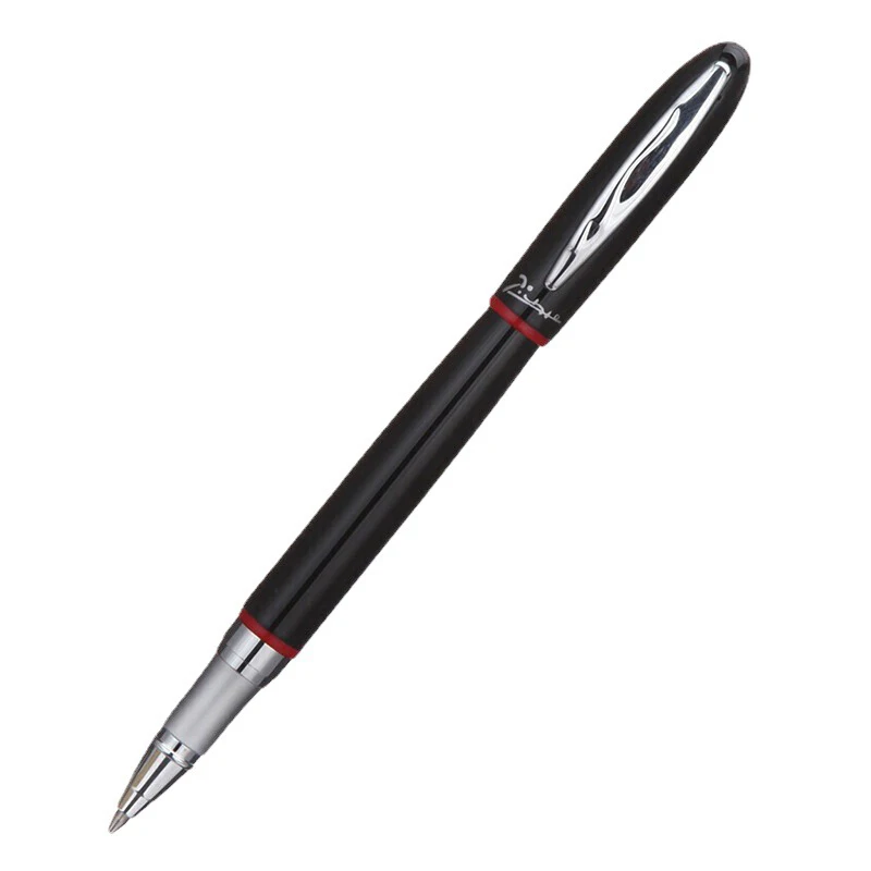 Picasso 907 Exquisite Montmartre Pimio Metal Black Roller Ball Pen With Red Ring W/Original Box Fine Nib Writing Ink Pen PR003 journal writing notebook ring binder with pen loop refillable notepad travel agenda for men women