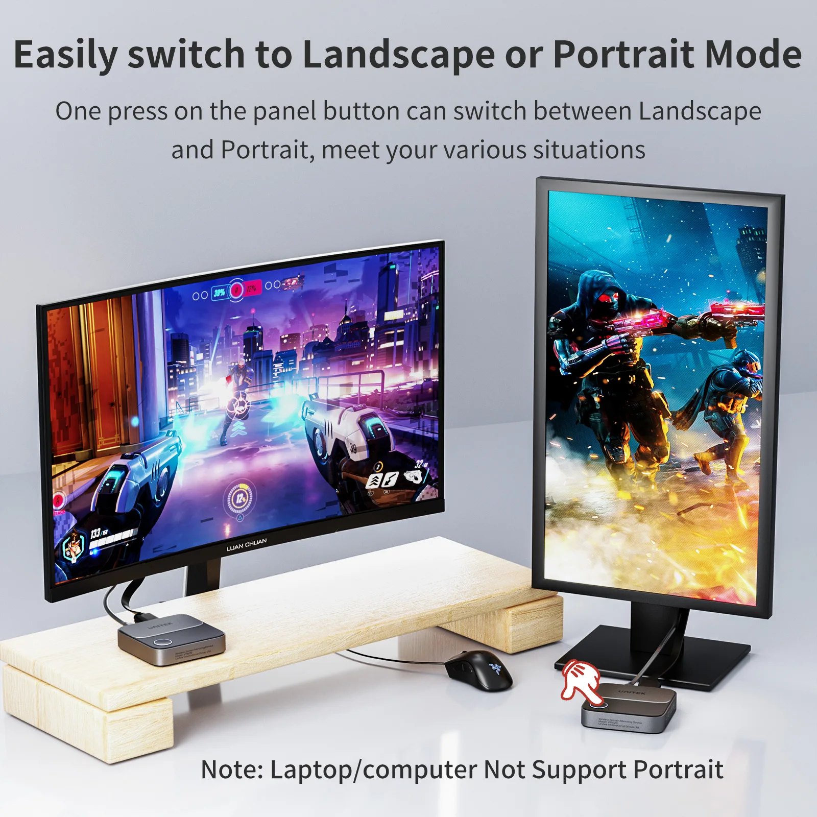 Wireless Screen Mirroring Receiver 4K HDMI Display