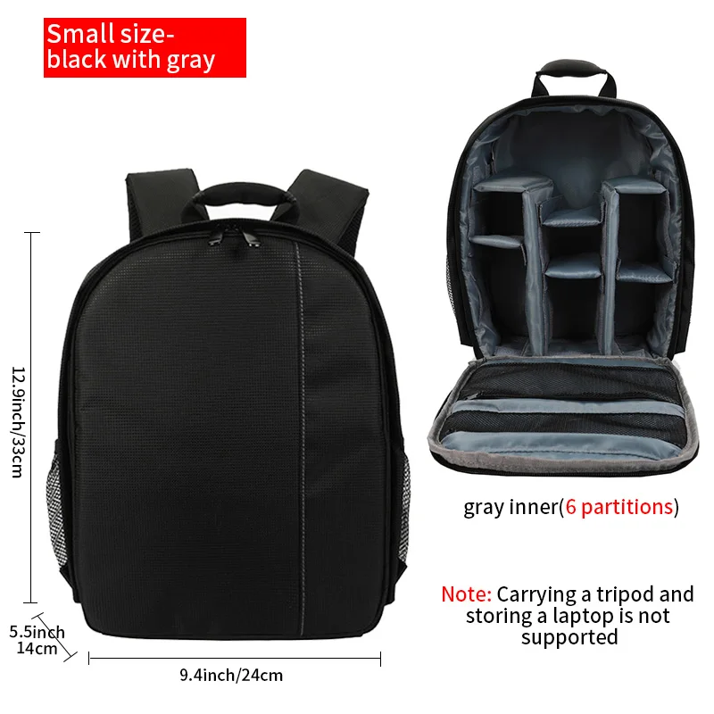Lightweight Waterproof Outdoor Photography Backpack with Large Capacity and Multi-Functional Design