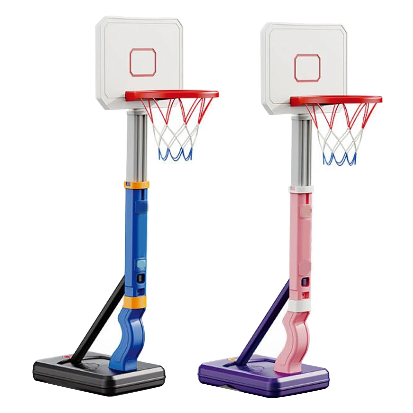 Pool Basketball Hoop Poolside Mounted Ground Adjustable Height Water Game for Kids Boys Girls
