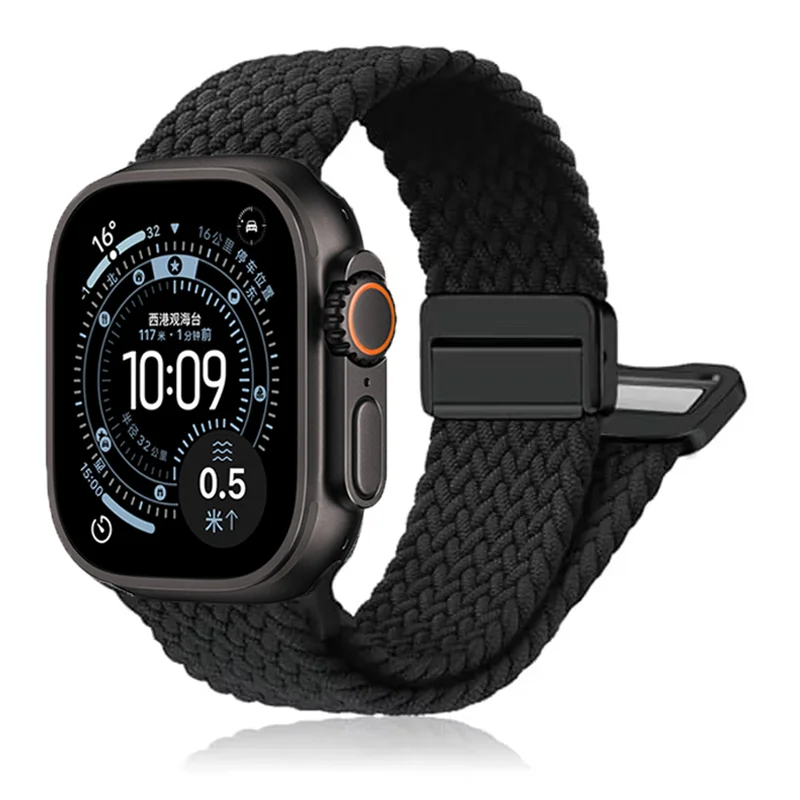 Braided Nylon Strap for Smartwatch - Stylish and Durable Bracelet Band