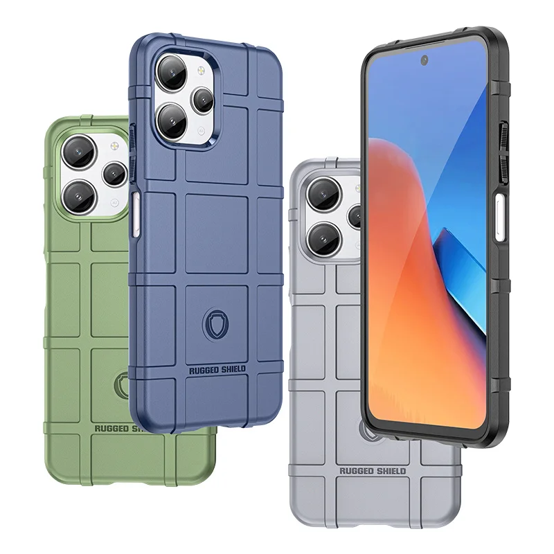 Per Xiaomi Mi Poco M6 Pro Custodia Rugged Shield Funda Per O Xiaomi Mi Poco M6 Pro C65 C55 Cover Posteriore Antiurto In Silicone Per Armatura