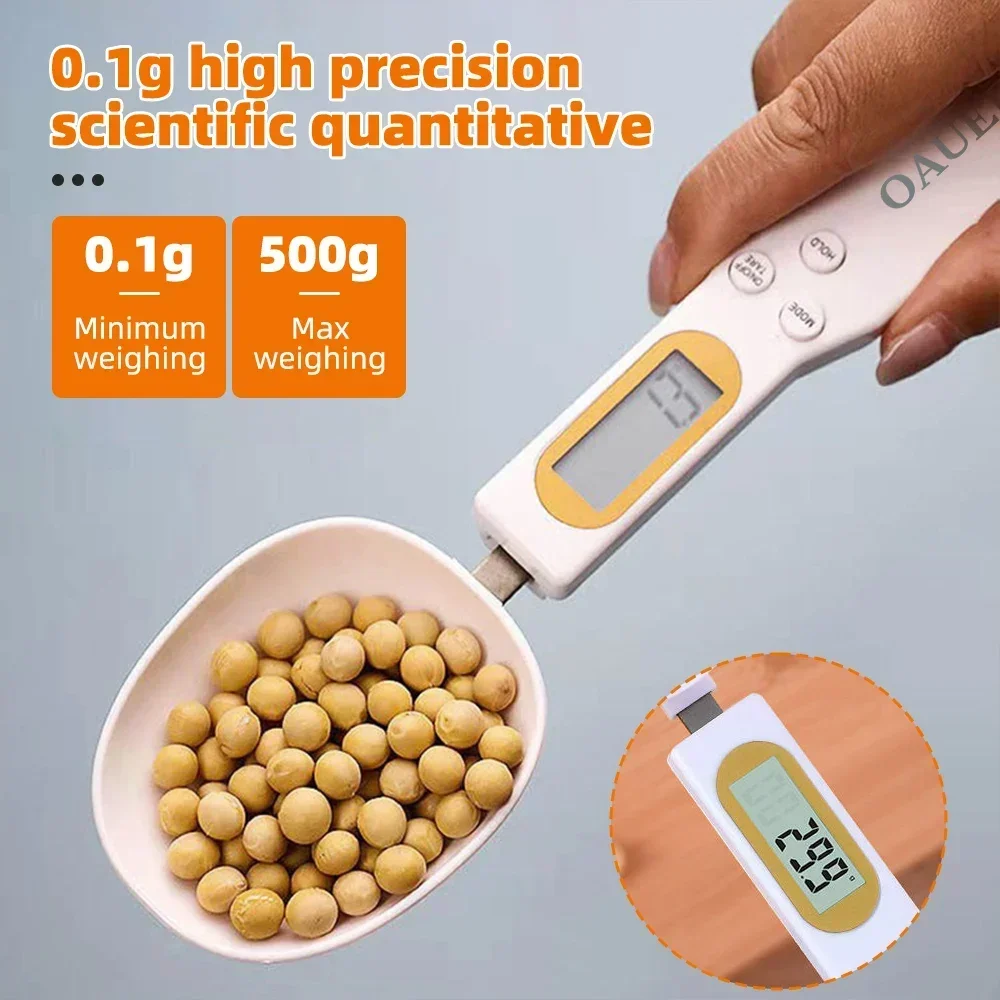 Mini Electronic Kitchen Scale 500g 0.1g LCD Measuring Spoon