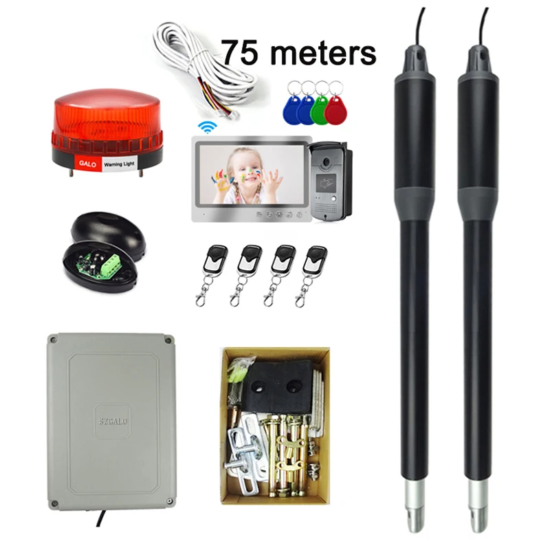 PKM C05 Dual Swing Gate Opener KITS with Door Video System Up