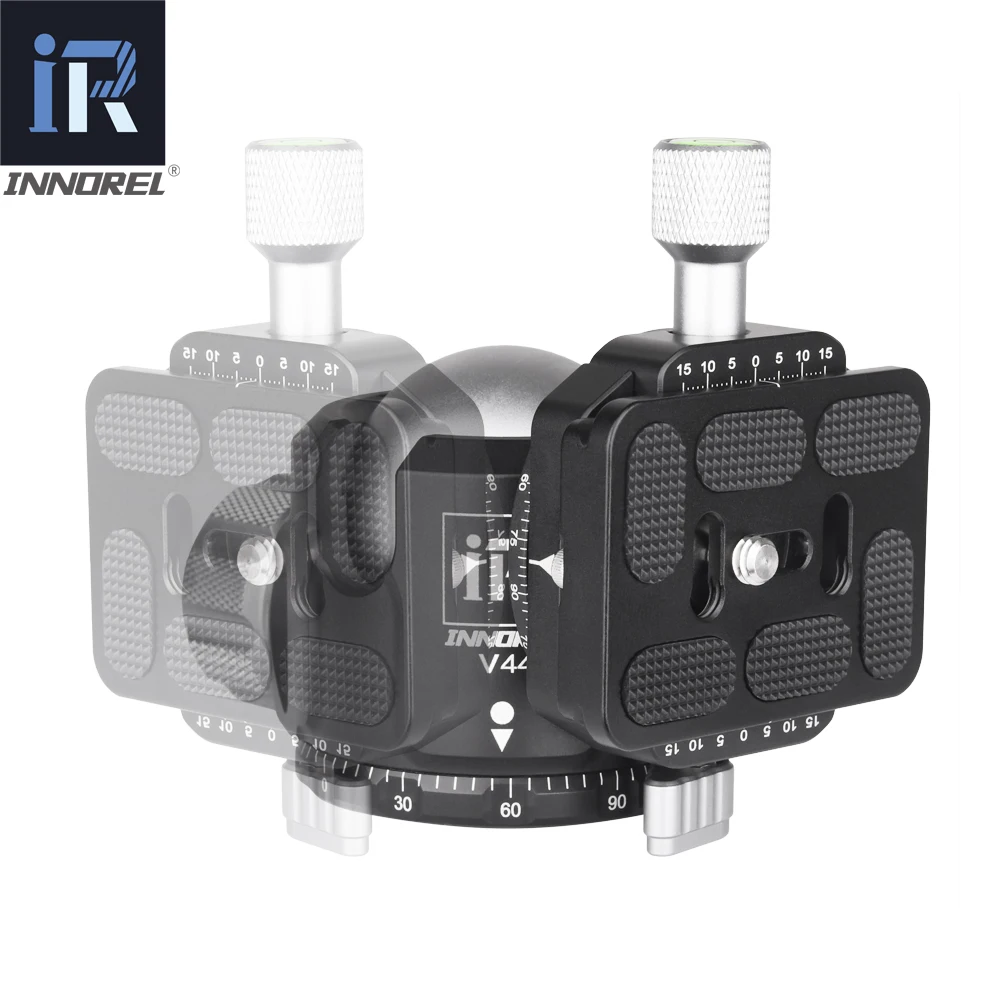Tripod Ball Head Camera Panoramic Head Quick Release Connector Mount INNOREL V52/44/36 Tripod Head Low Gravity Center Double Panoramic Ball Head Quick Release Plate for Digital DSLR Camera