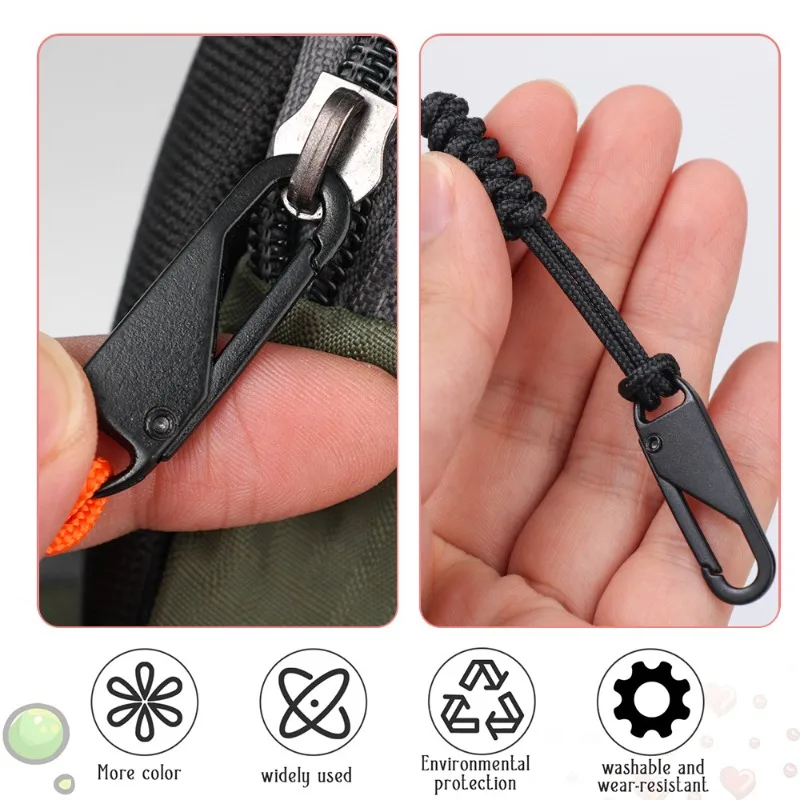 Portable Zipper Pull Colorful Detachable Zipper Sliders Cord 1/20PCS Travel Bag Suitcase Backpack Extend Puller Outdoor Bag Zip zipper pullers zipper sliders zipper accessories