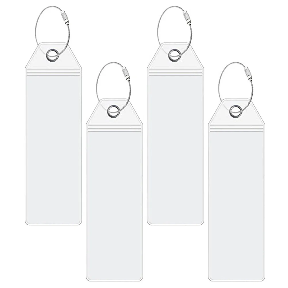 4 Pcs Cruise Baggage Tag Suitcases Name Id Cards Luggage Identify Tags Plane Travel Essentials Bright Colored Hanging Business Luggage Tag