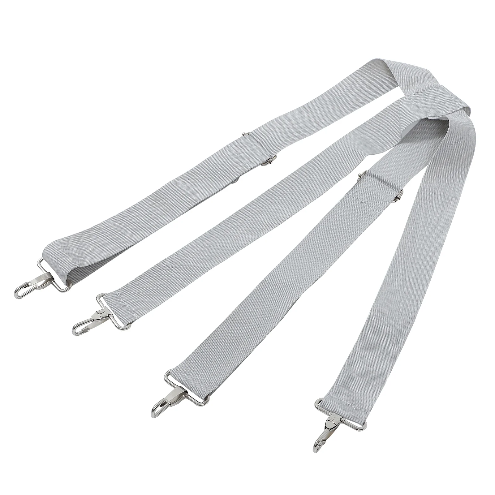Adjustable Width Drum Strap for Snare Instrument Grey Polyester Hook Belt Replacement Accessory Comfortable Non Shoulder