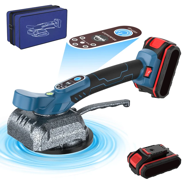 Machine à carreler sans fil, 5 vitesses, outil vibrant électrique pour la pose de carreaux muraux et de sol, dispositif de pose de carreaux pour batterie 21V 1