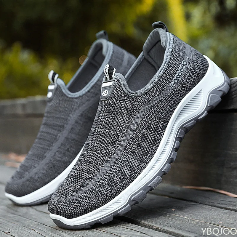 

Summer Fashion Men Sneakers Breathable Men Shoes Fashion Slip On Sneakers For Men Comfortable Men Loafers Shoes Without Laces