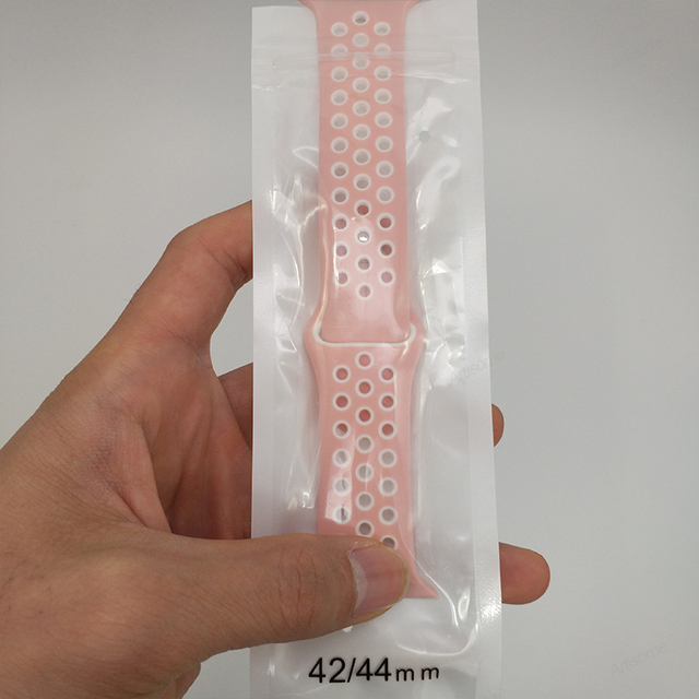 Smart Watch Breathable Sport Silicone Strap (42/44/45mm) Rubber Soft Bracelet Strap for iWatch