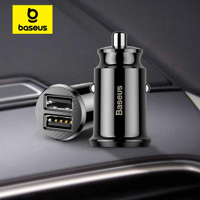 Baseus Mini USB Car Charger For Mobile Phone Tablet GPS 3.1A Fast Charger  Car-Charger