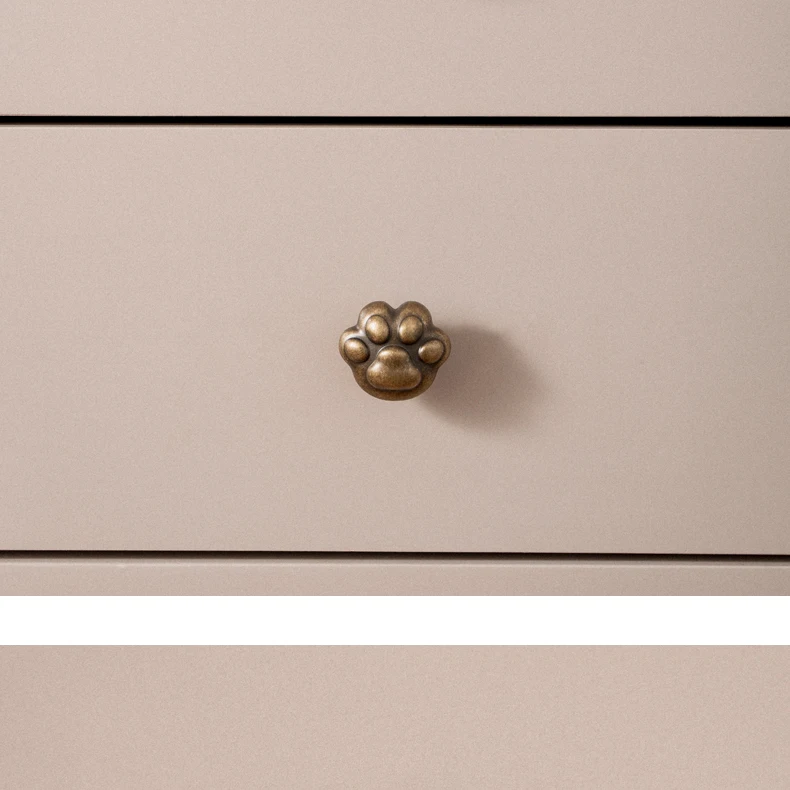 cat paw design knob for dresser and cabinet doors
