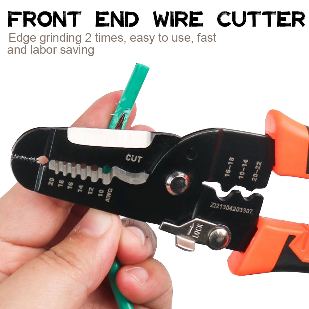 Wire Stripper 10 in 1 Multifunctional Electrician Peeling Household Network Cable Puller Tools