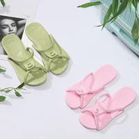 2024 Summer Women Folding Slippers Adults Portable Trip Travel Sandals Couples Indoor Soft Slides Men Beach Non-slip EVA Shoes - Image 2