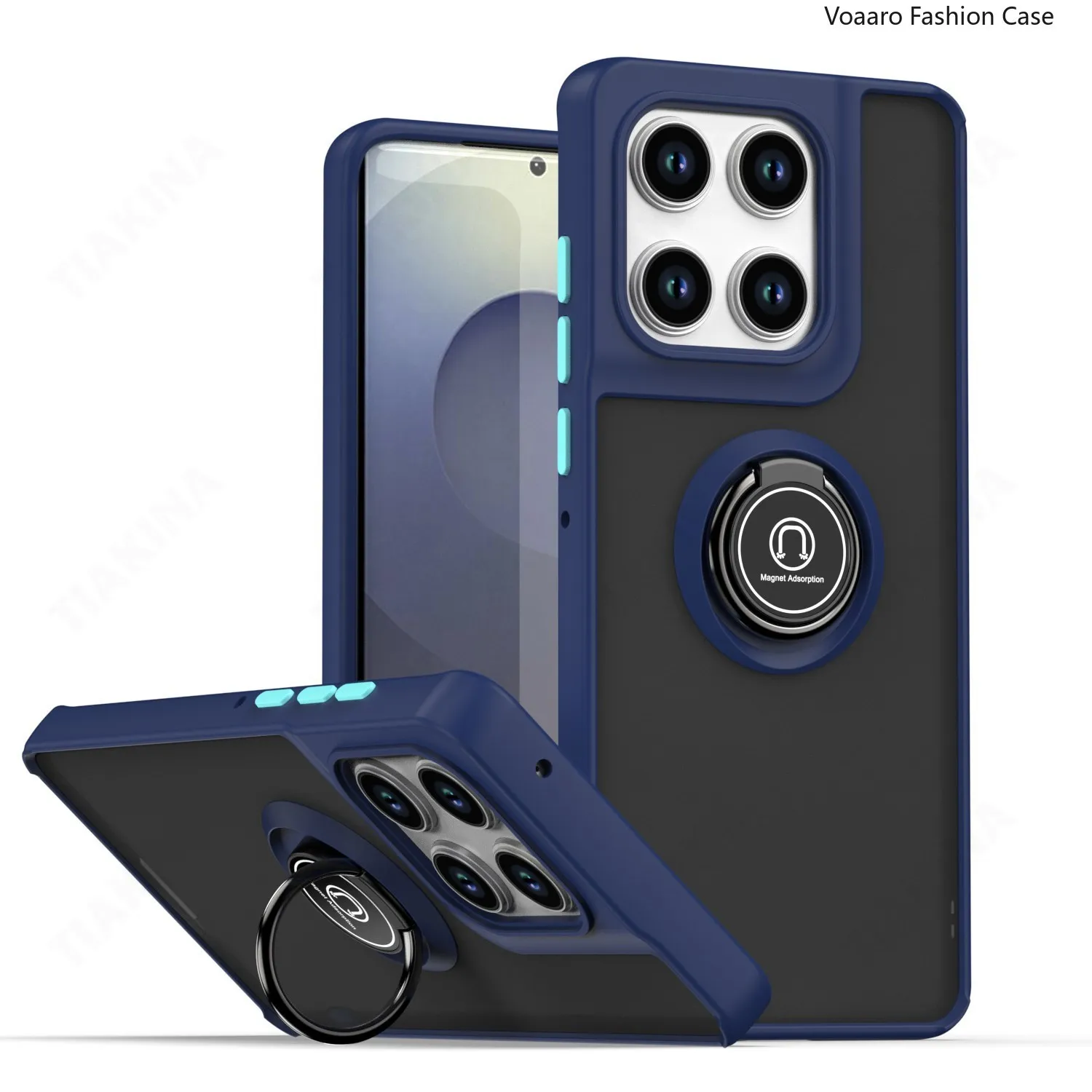 Enhanced Matte Half Clear Protective Armor Phone Case Cover