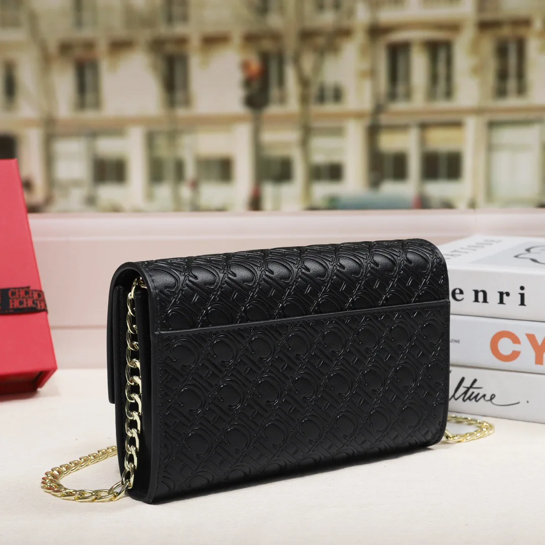 CILMI HARVILL CHHC Summer Fashion Women's New Crossbody Bag Single Shoulder Rectangular Flip Zipper Design Italic Logo Design