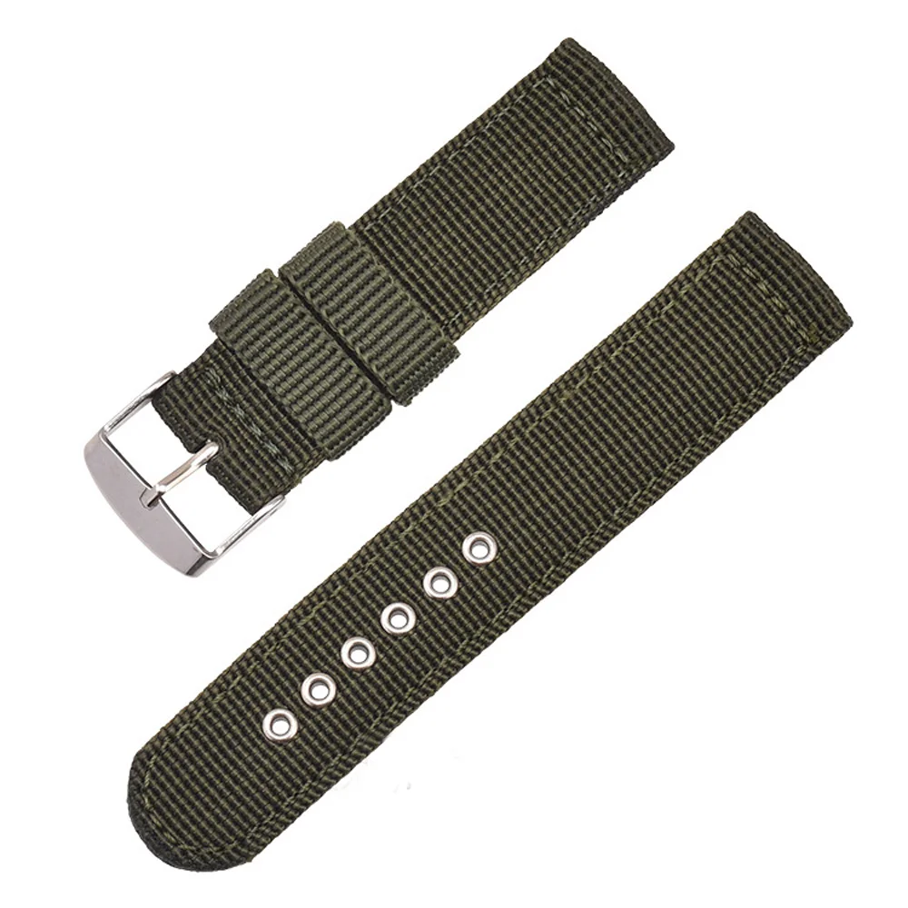 Waterproof Nylon Canvas Watch Band - Soft & Comfortable Universal Replacement Strap