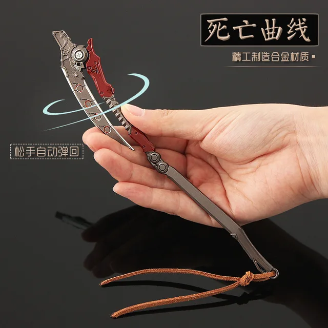 22cm APEX hero heirloom power boy butterfly knife lifeline electric rod death curve evil spirit dagger alloy model ornament toy 2